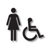 Pictogramme découpé TOILETTES PMR FEMME
