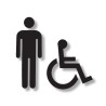 Pictogramme découpé TOILETTES PMR HOMME