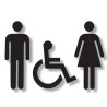 Pictogramme découpé TOILETTES PMR HOMME FEMME