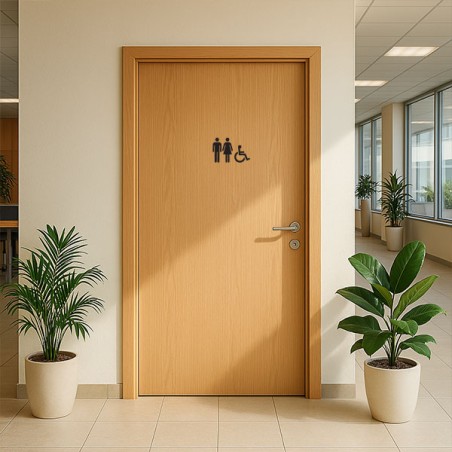 Pictogramme découpé TOILETTES PMR HOMME FEMME