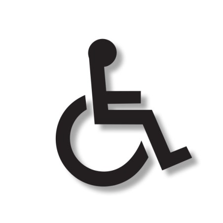 Pictogramme découpé TOILETTES PMR