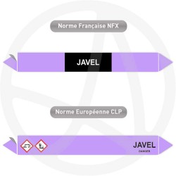 Repérage de tuyauterie NFX ou CLP Javel