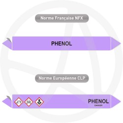 Repérage de tuyauterie NFX ou CLP Phénol