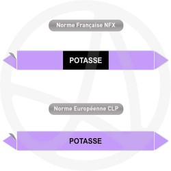 Repérage de tuyauterie NFX ou CLP Potasse