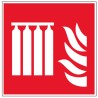 Pictogramme incendie Système fixe d'extincteurs d'incendie en série F008