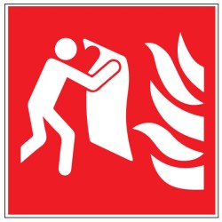 Pictogramme incendie Couverture anti-feu F016