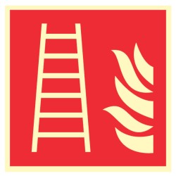 Pictogramme incendie Echelle d'incendie F003 - Photoluminescent