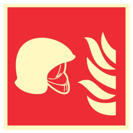 Pictogramme incendie Ensemble d'équipement de lutte contre l'incendie F004B - Photoluminescent