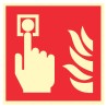 Pictogramme incendie Point d'alarme incendie F005  - Photoluminescent