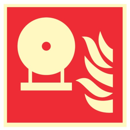 Pictogramme incendie Extincteur d'incendie fixe F013 - Photoluminescent