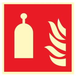 Pictogramme incendie Poste de déclencheur à distance F014 - Photoluminescent