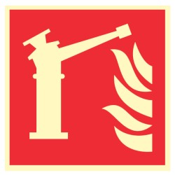 Pictogramme incendie Moniteur d'incendie F015 - Photoluminescent