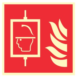 Pictogramme incendie Ascenseur Sapeur Pompier F017 - Photoluminescent
