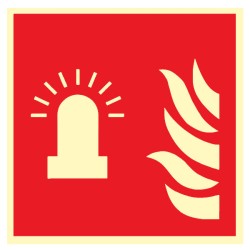 Pictogramme incendie Feu clignotant F018 - Photoluminescent