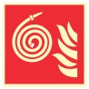 Pictogramme incendie Tuyau d'incendie non raccordé F019 - Photoluminescent