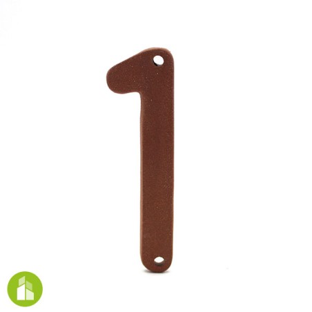 Numéro de logement - céramique terracotta