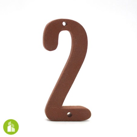 Numéro de logement - céramique terracotta