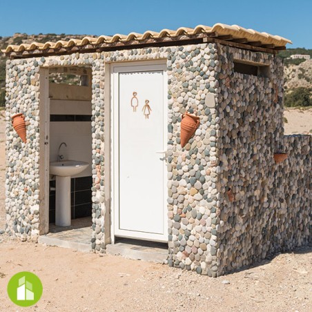 Pictogramme découpé WC - Palette recyclée