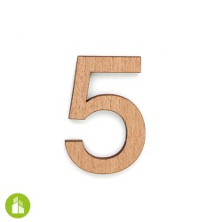 Numéro  de logement - bois massif