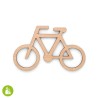 Pictogramme découpé - vélo - bois massif