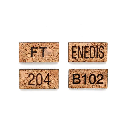 Plaque de porte - gaine technique - liège