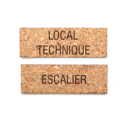 Plaque de porte - liège