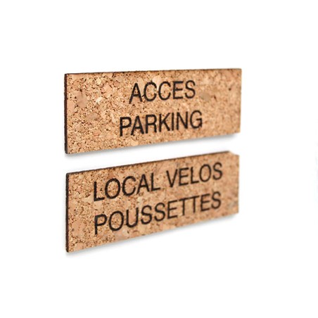 Plaque de porte - liège