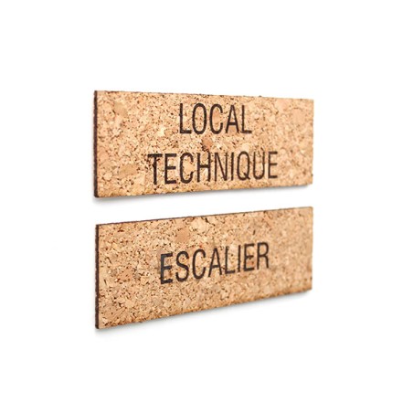 Plaque de porte - liège