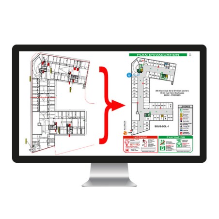 Plan évacuation signalétique plan de sécurité