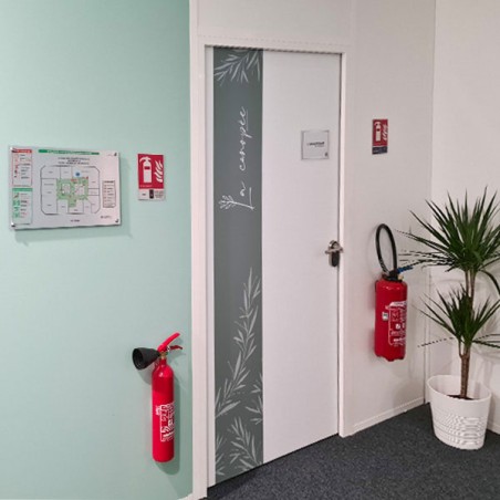 Plan d'intervention sur Dibond posé en extérieur, résistant aux intempéries, format A0