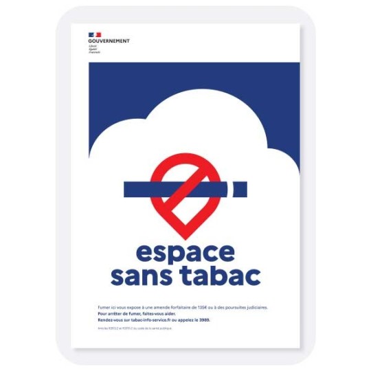 Consigne « Espace sans tabac » / Loi anti-tabac
