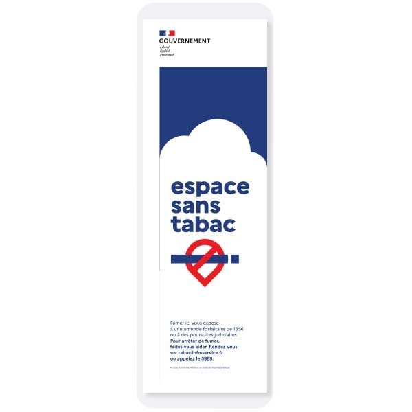 signalétique extérieure interdiction fumer espace sans tabac