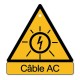 Pictogramme « Danger câble AC » - photovoltaïque