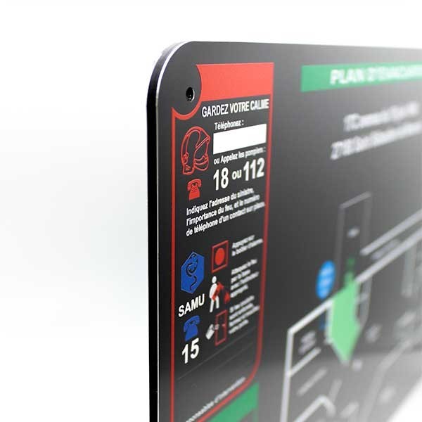 plan d'évacuation à fixer dans vos locaux professionnels