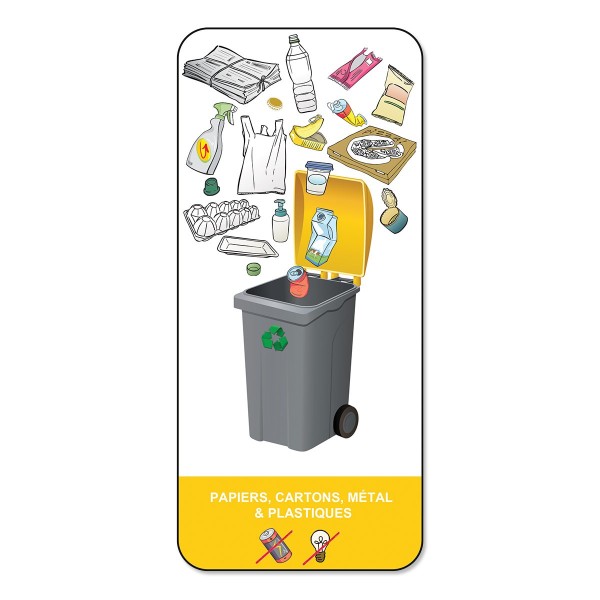 Panneau consigne MEMO TRI SELECTIF