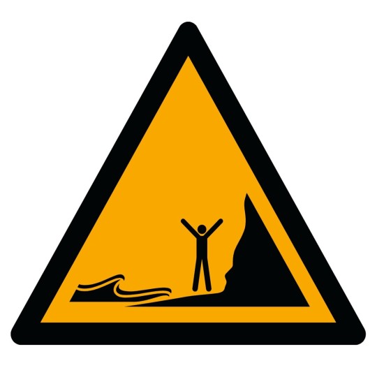 Pictogramme Danger marée montante - W060 - ISO 7010
