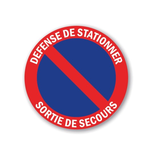 COPIE Panneau Défense de stationner sortie de secours
