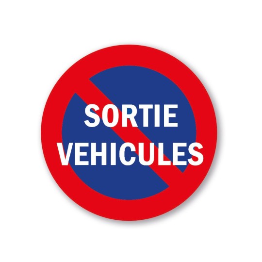 Panneau Interdiction de stationner - sortie de véhicules