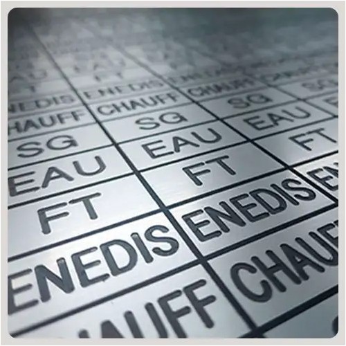 Etiquettes de gaine technique