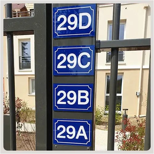Plaques de rue